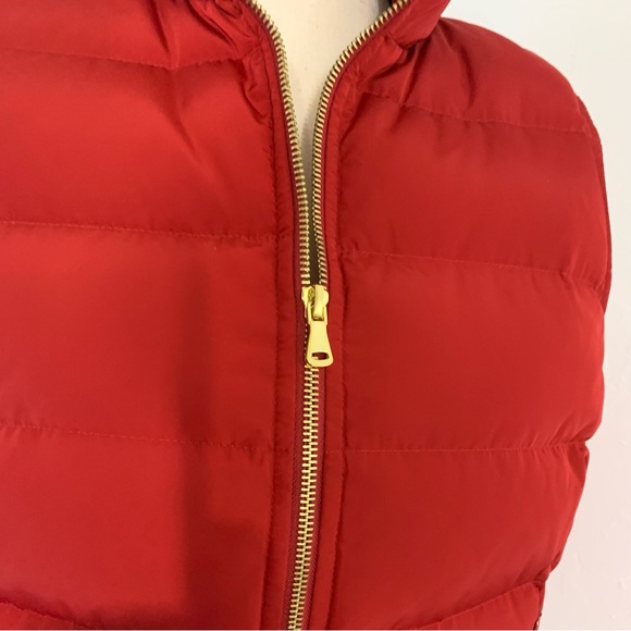 NWOT Talbots Red Pop Down Puffer Vest - Picture 2 of 12